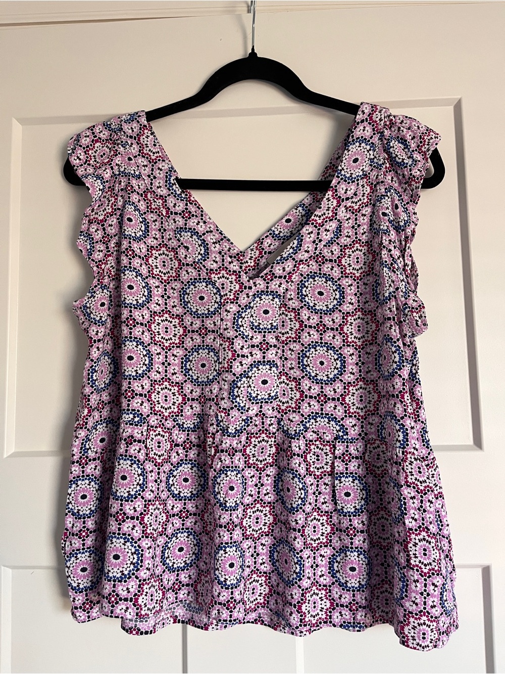 LOFT V-Neck Ruffle Sleeve Camisole
